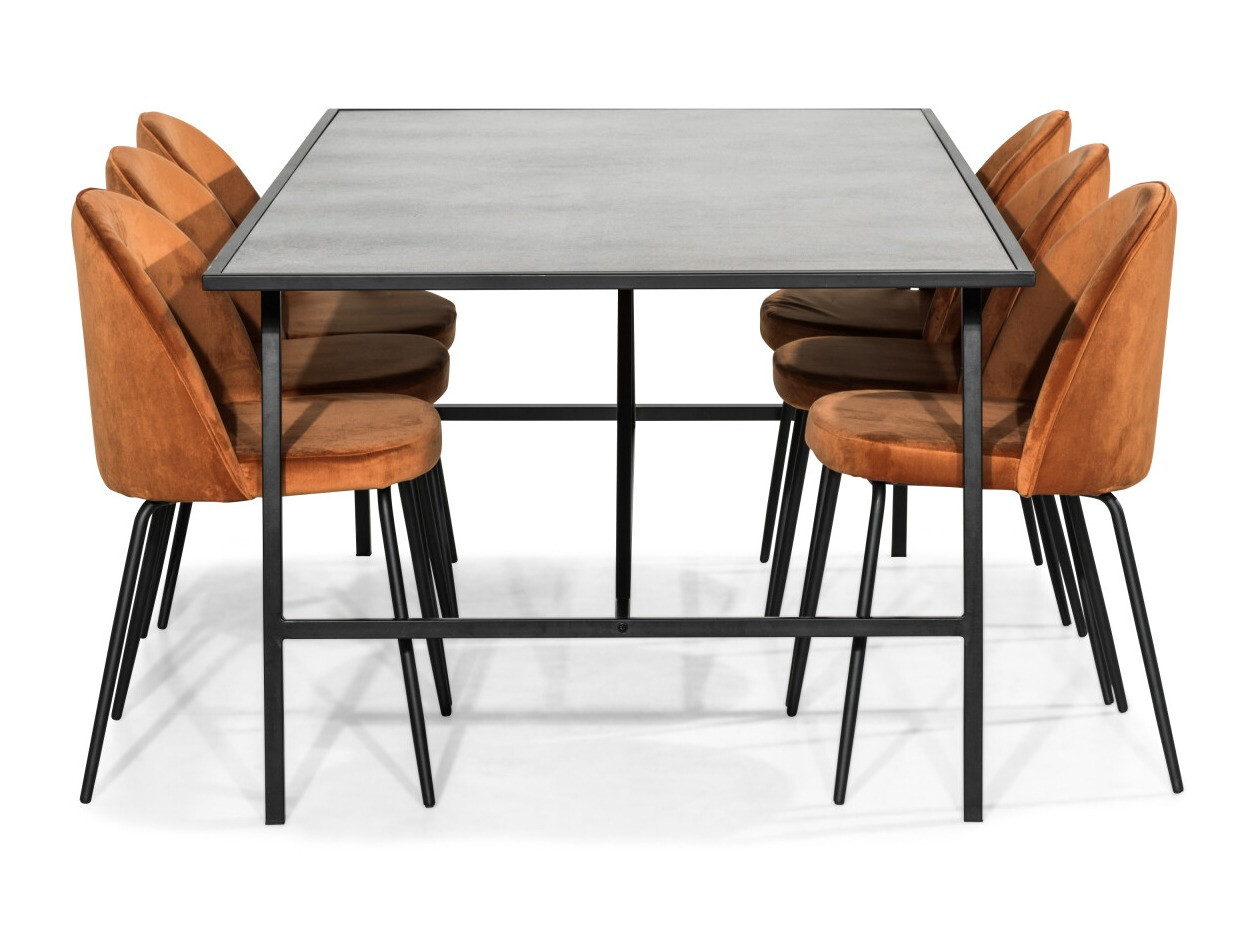 Conjunto para refeições Scandinavian Choice 736 (Laranja + Preto)