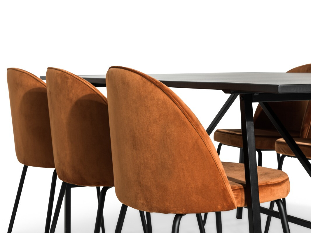 Conjunto para refeições Scandinavian Choice 736 (Laranja + Preto)