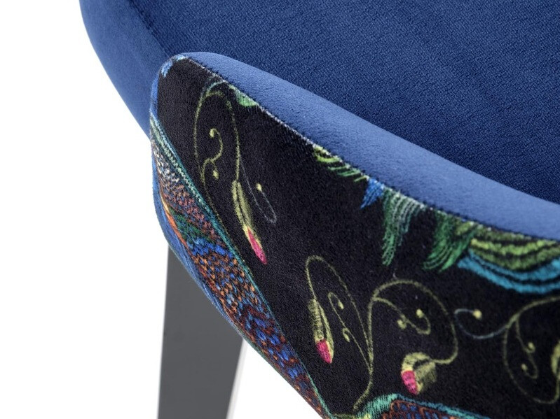 Cadeira Houston 1390 (Azul + Preto)