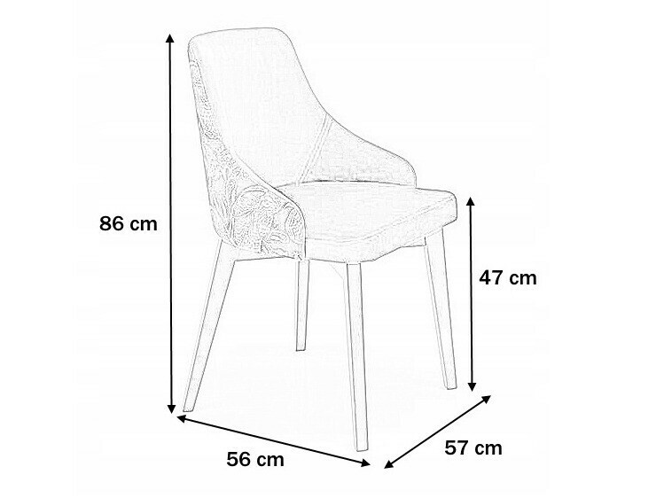 Cadeira Houston 1390 (Azul + Preto)