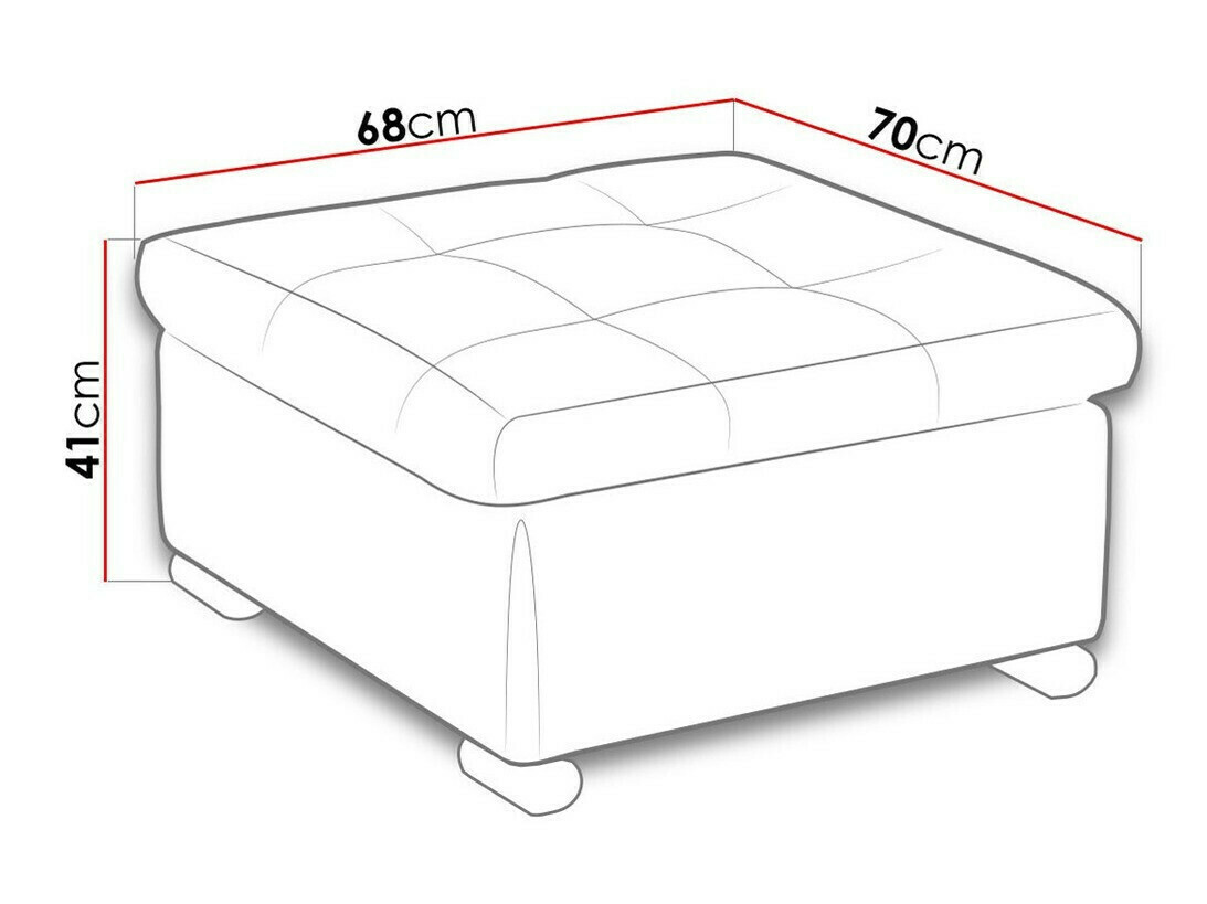 Conjunto de mobiliário com estofo Comfivo Gemma (Soft 017 + Lawa 05)