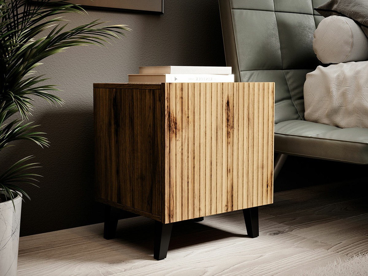 Conjunto de mesas de cabeceira Comes (Carvalho wotan)