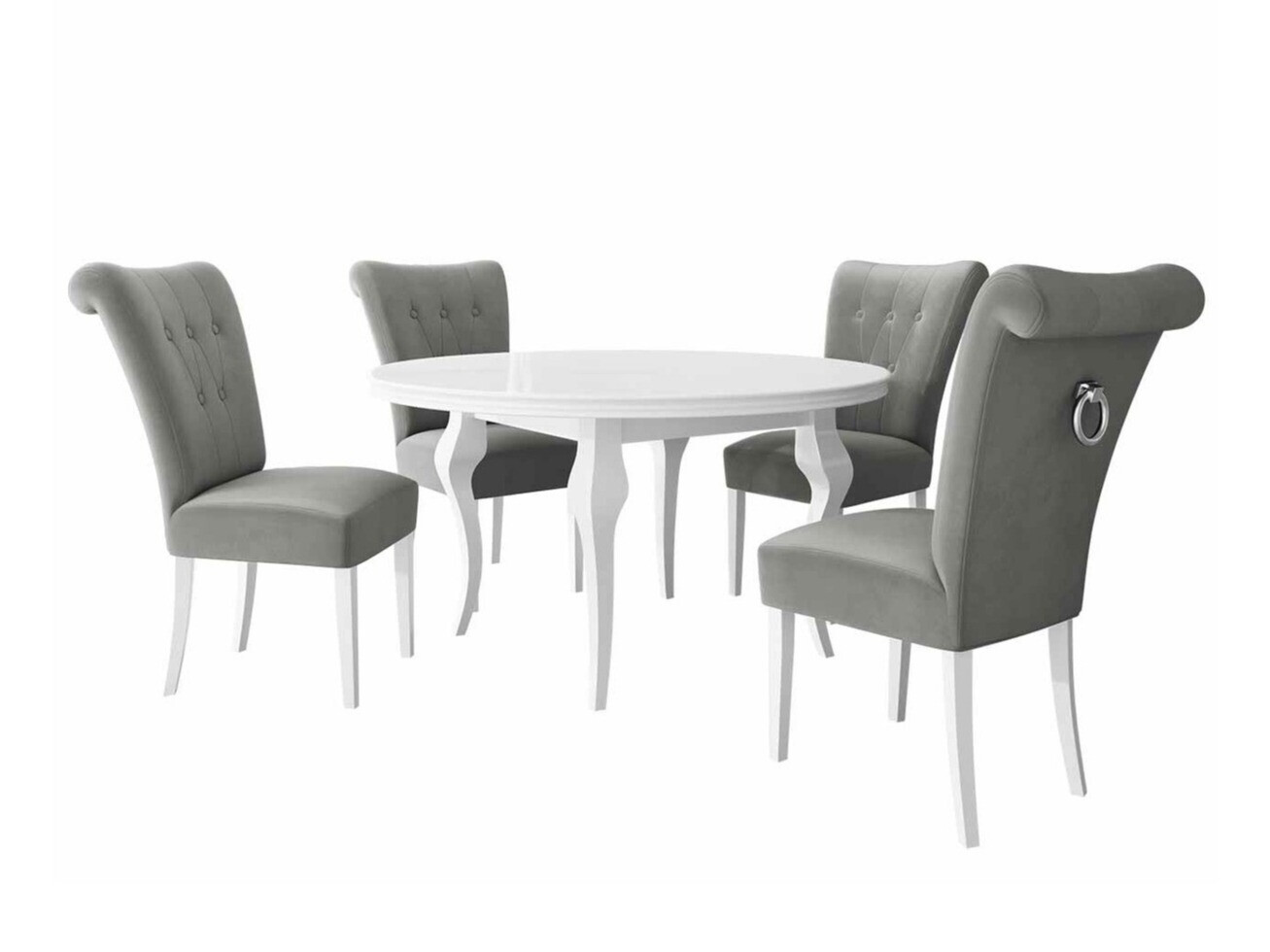 Conjunto para refeições Racine 143 (Branco + Magic Velvet 2217)