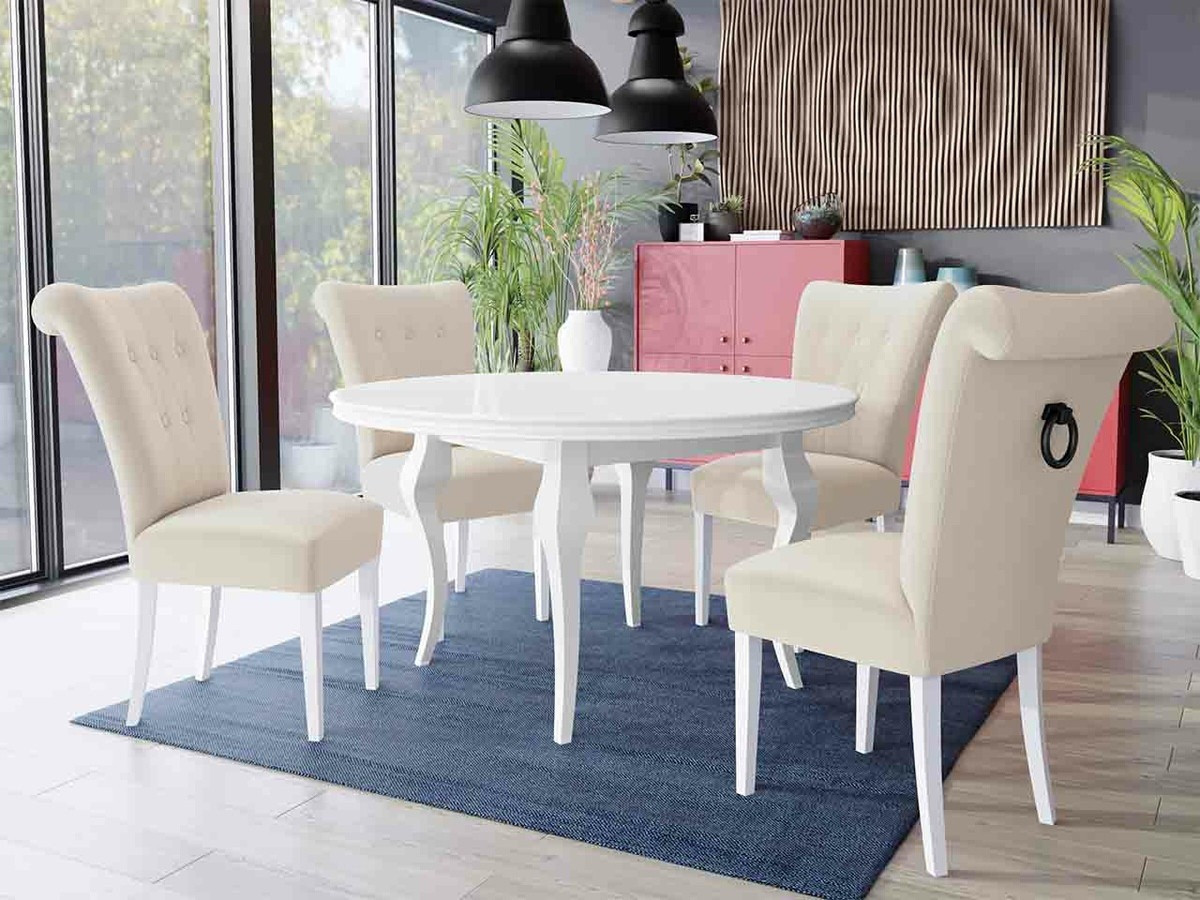 Conjunto para refeições Racine 143 (Branco + Magic Velvet 2250)