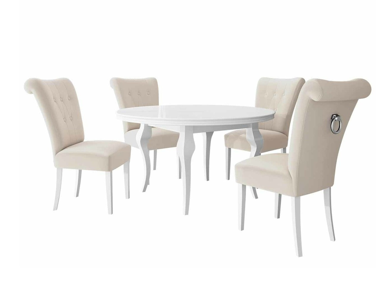 Conjunto para refeições Racine 143 (Branco + Magic Velvet 2250)