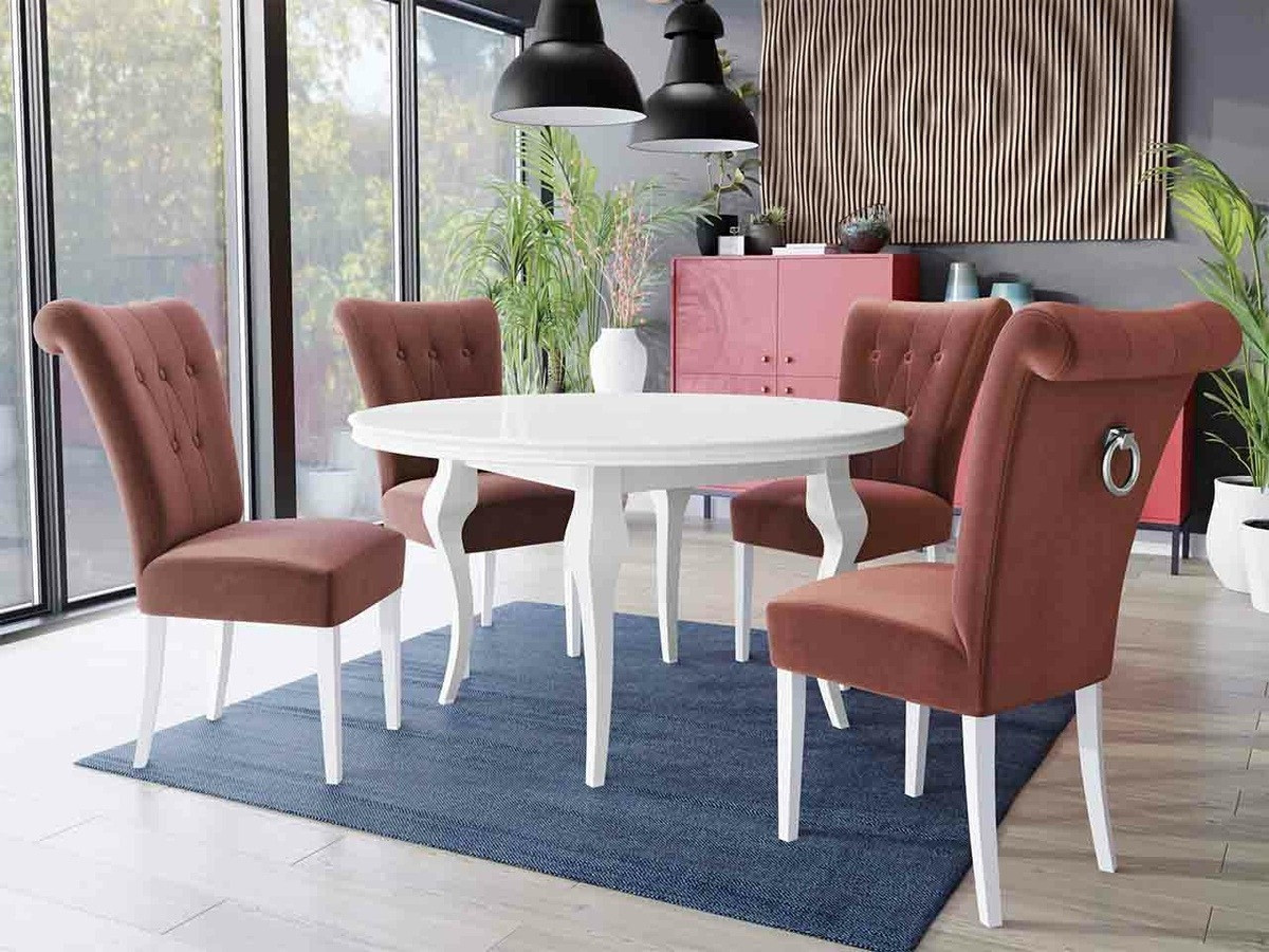 Conjunto para refeições Racine 143 (Branco + Magic Velvet 2258)