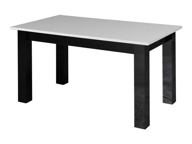 Mesa de centro Murrieta 154 (Branco brilhante + Preto brilhante)