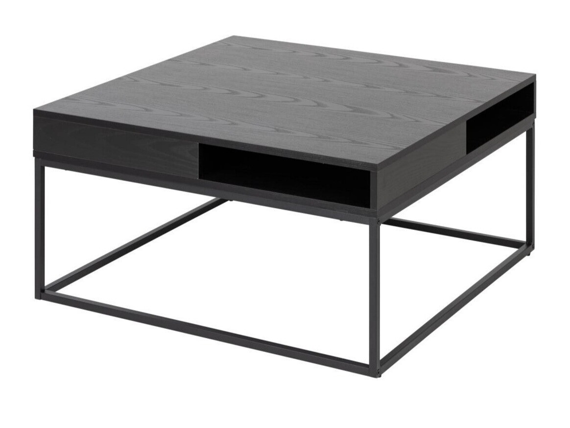 Mesa de centro Norsica 477 (Cinza preta + Preto)