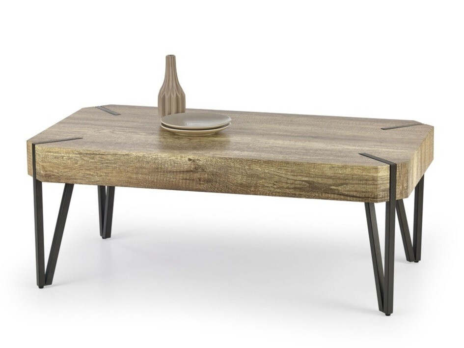 Mesa para revistas Houston 303 (Carvalho selvagem + Preto)