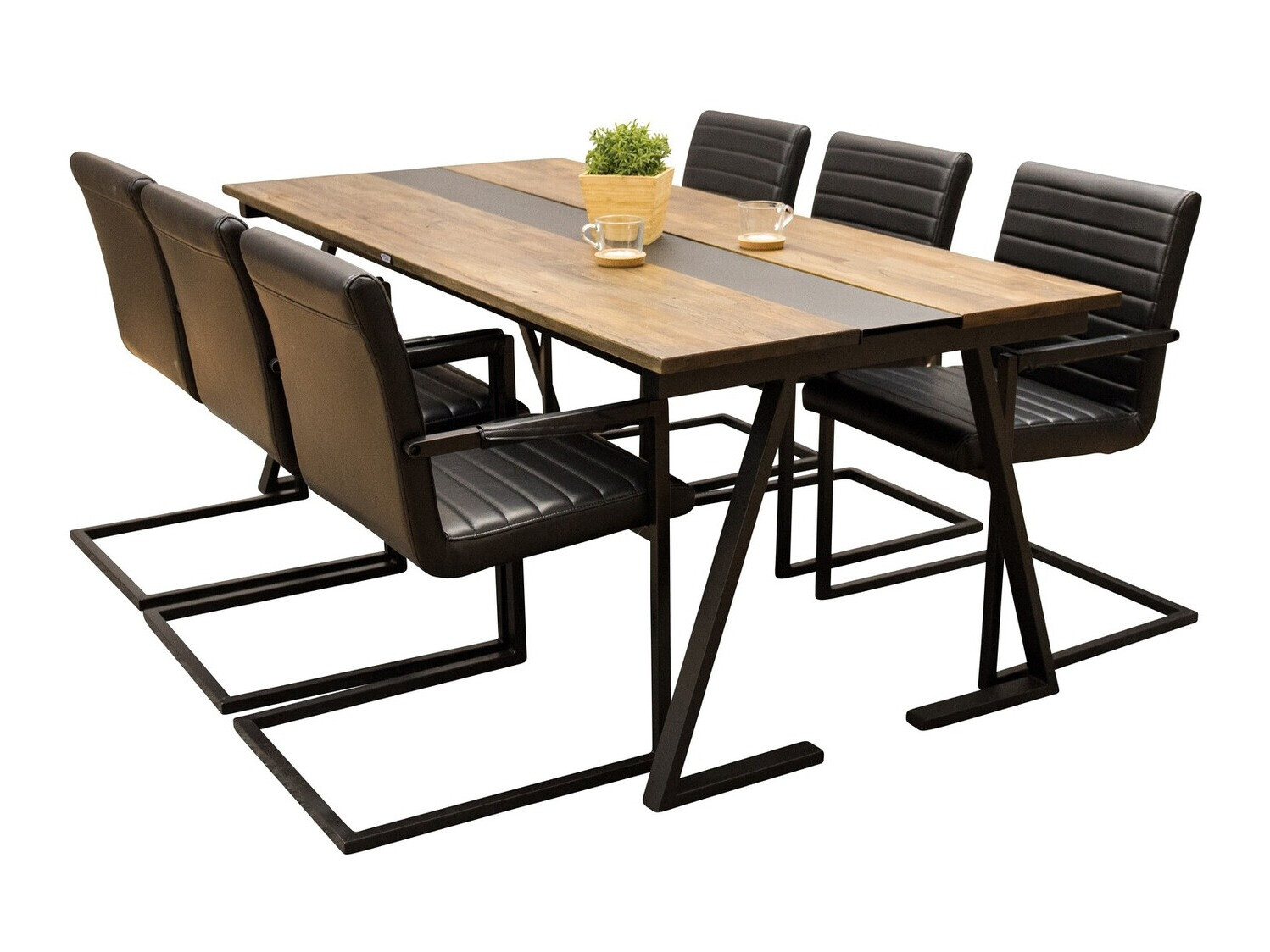 Conjunto para refeições Dallas 1682 (Preto)