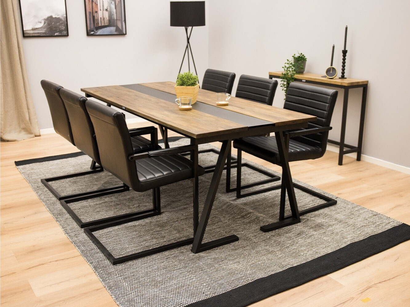 Conjunto para refeições Dallas 1682 (Preto)