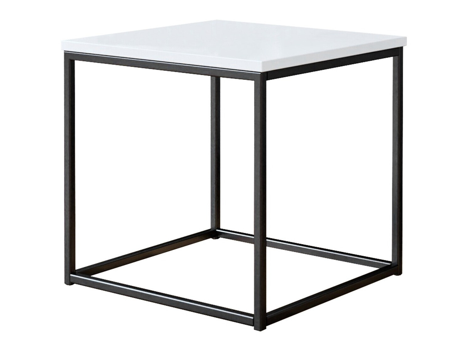 Mesa de centro Germantown 106 (Preto matte + Branco brilhante)