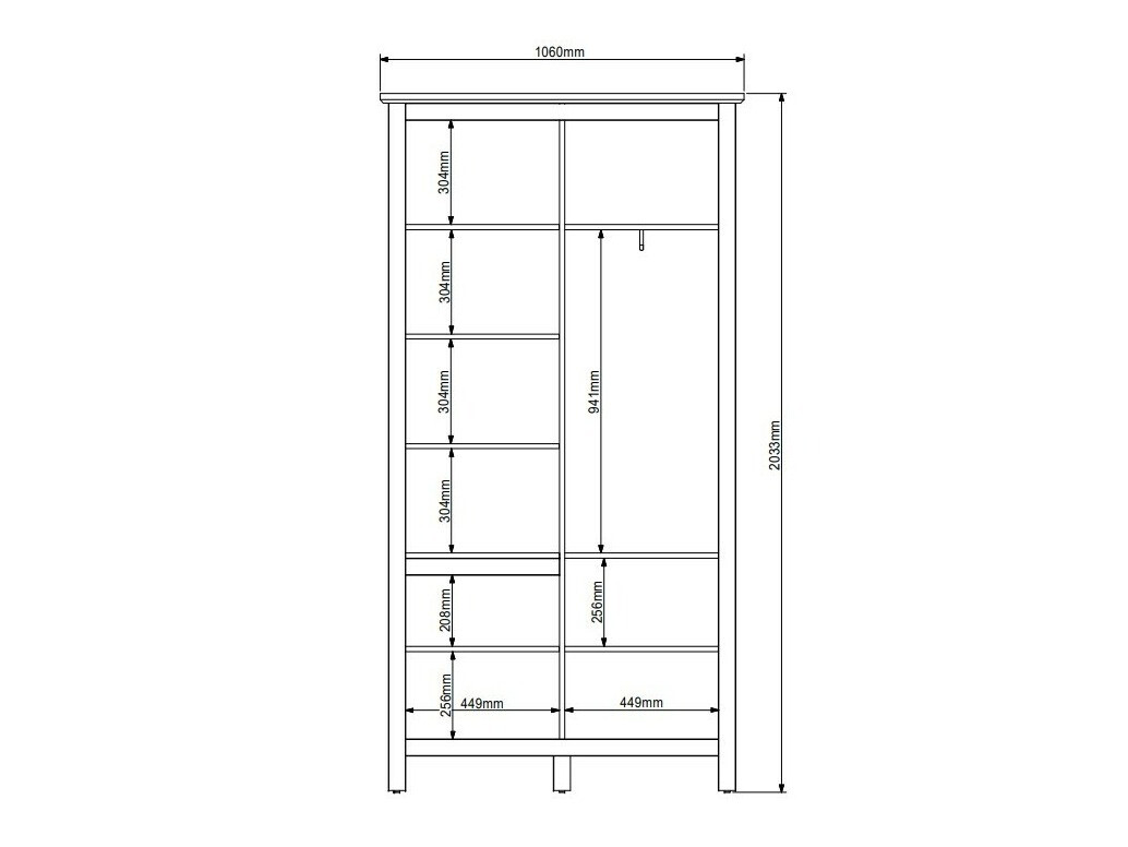Roupeiro Sordoro 128 (Grafite + Carvalho Artisan)