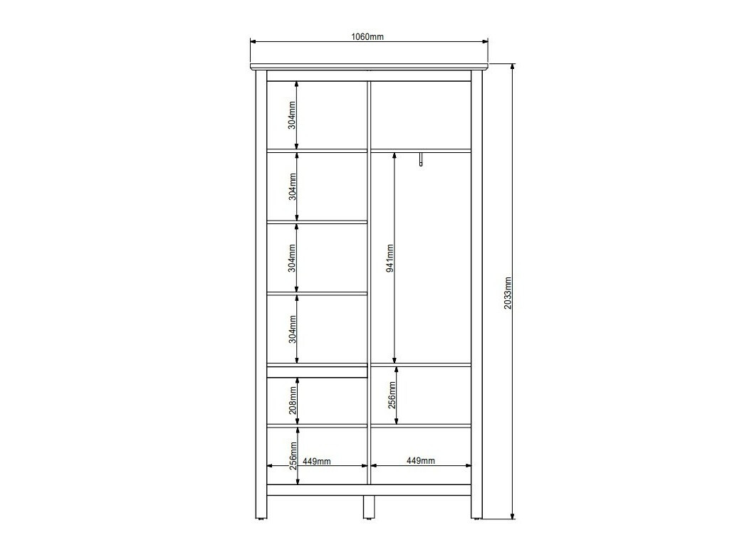 Roupeiro Sordoro 128 (Larício de cebola + Pinho larico)
