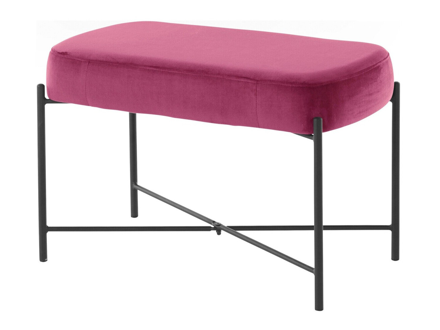 Banco estofado Denton 226 (Rosa + Preto)