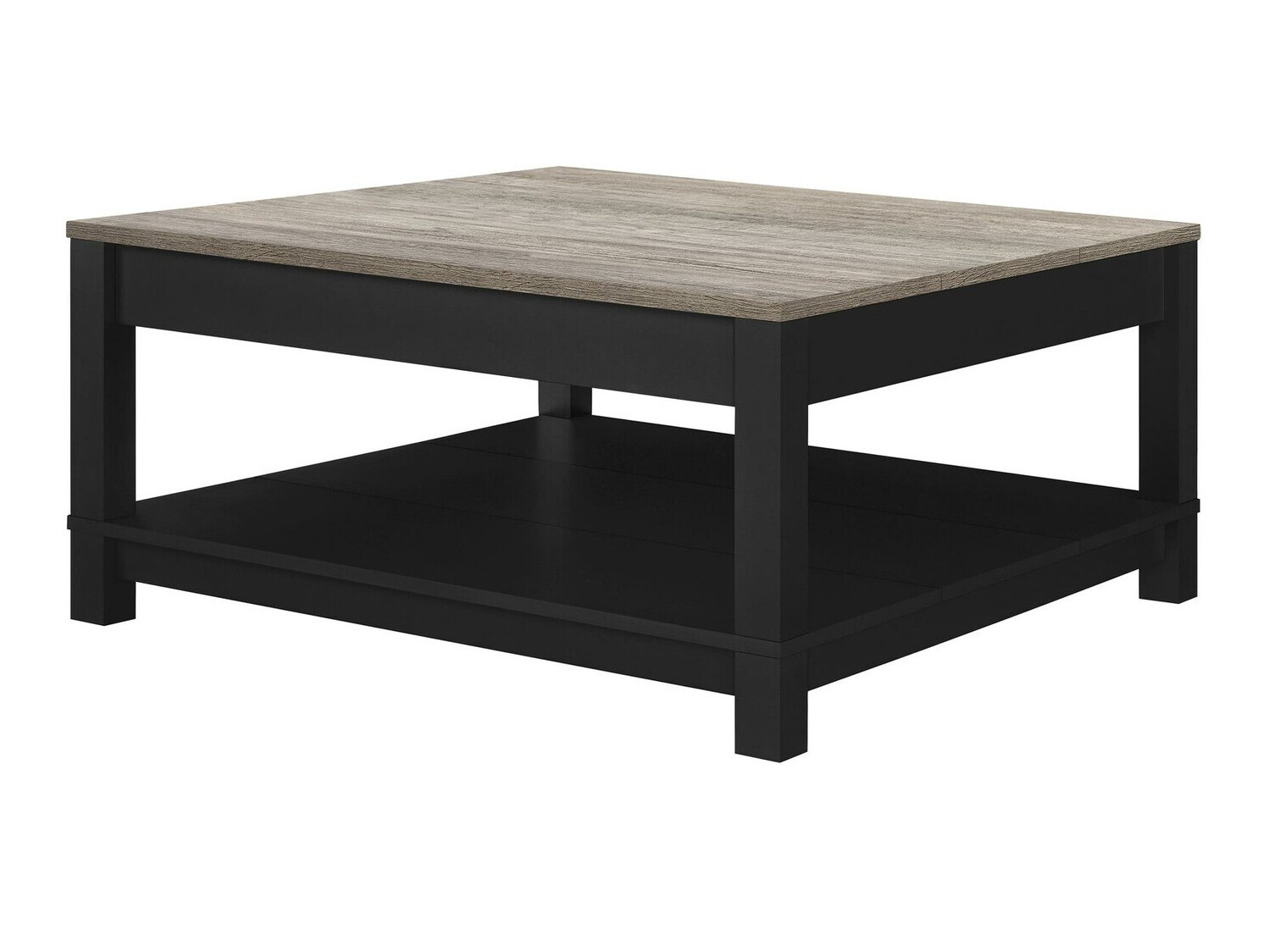 Mesa de centro Tulsa 300 (Preto + Castanho claro)