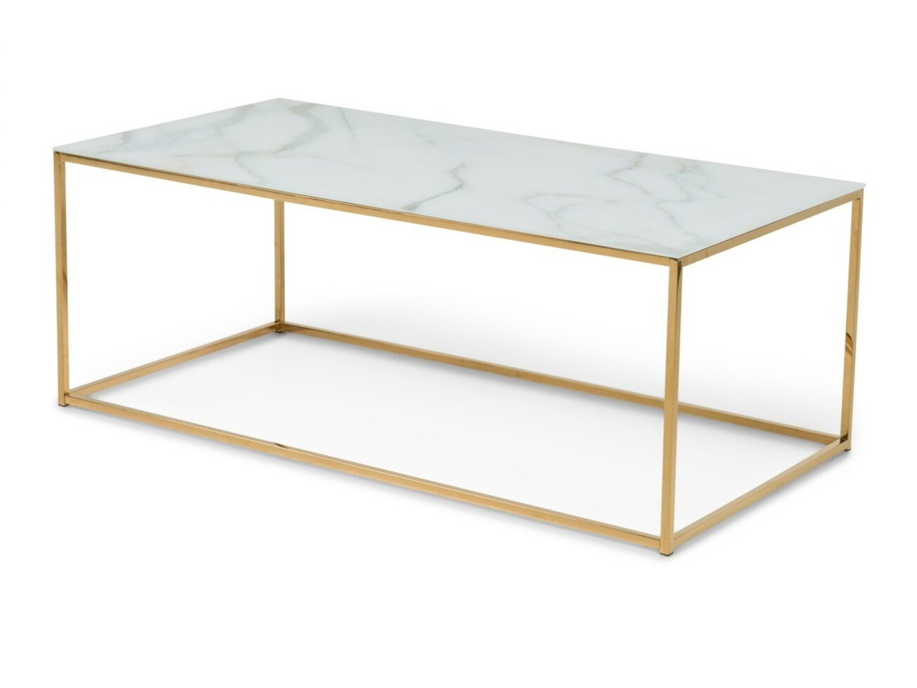 Mesa para revistas Concept 55 204 (Branco + Latão)
