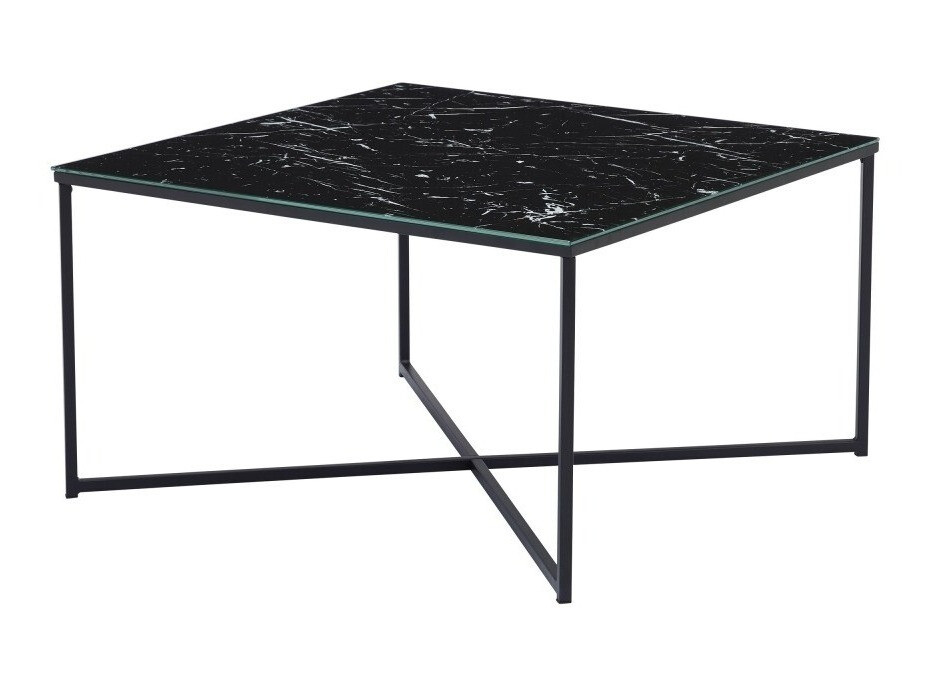 Mesa para revistas Riverton 381 (Mármore preto + Preto)