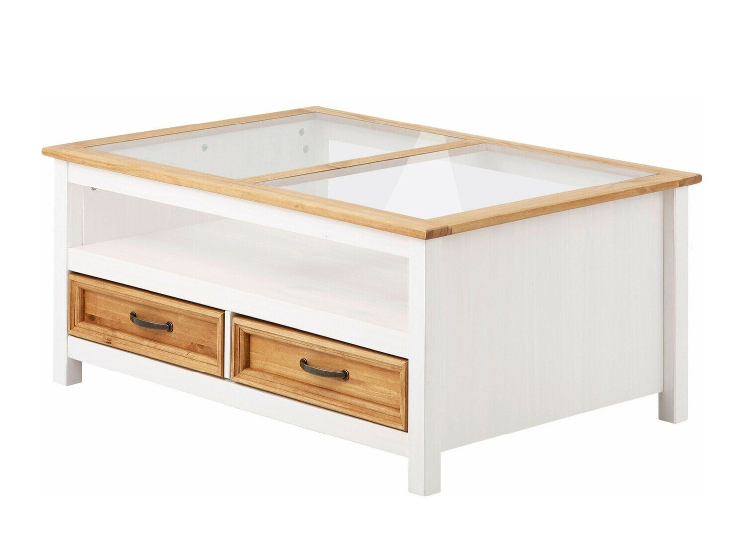 Mesa para revistas Tolelio 113 (Branco + Pinheiro)