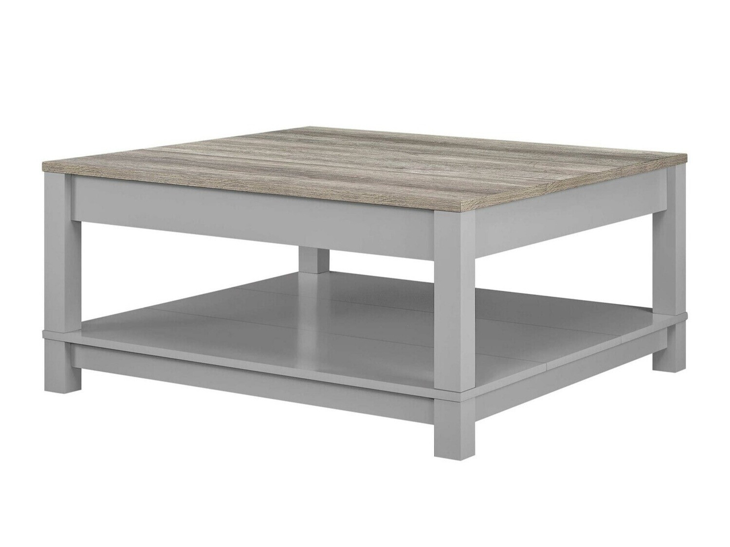 Mesa para revistas Tulsa 300 (Cinzento + Castanho claro)
