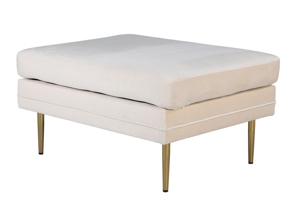 Banco estofado Dallas 2653 (Creme + Dourado)