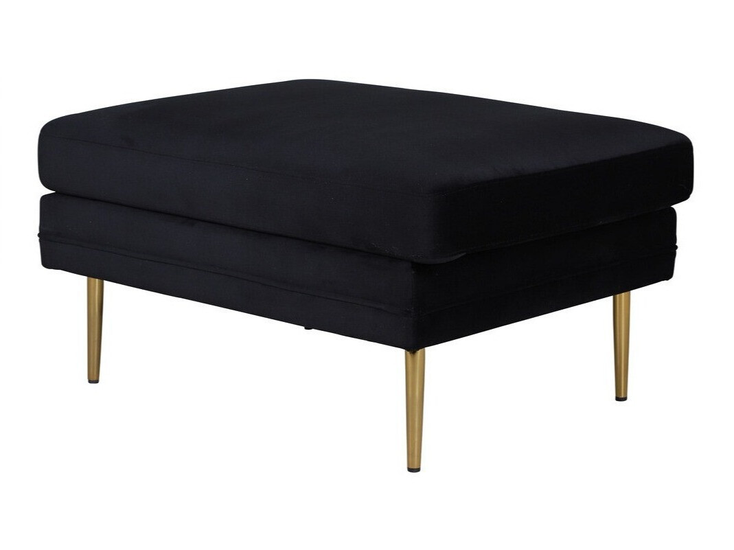 Banco estofado Dallas 2653 (Preto + Dourado)