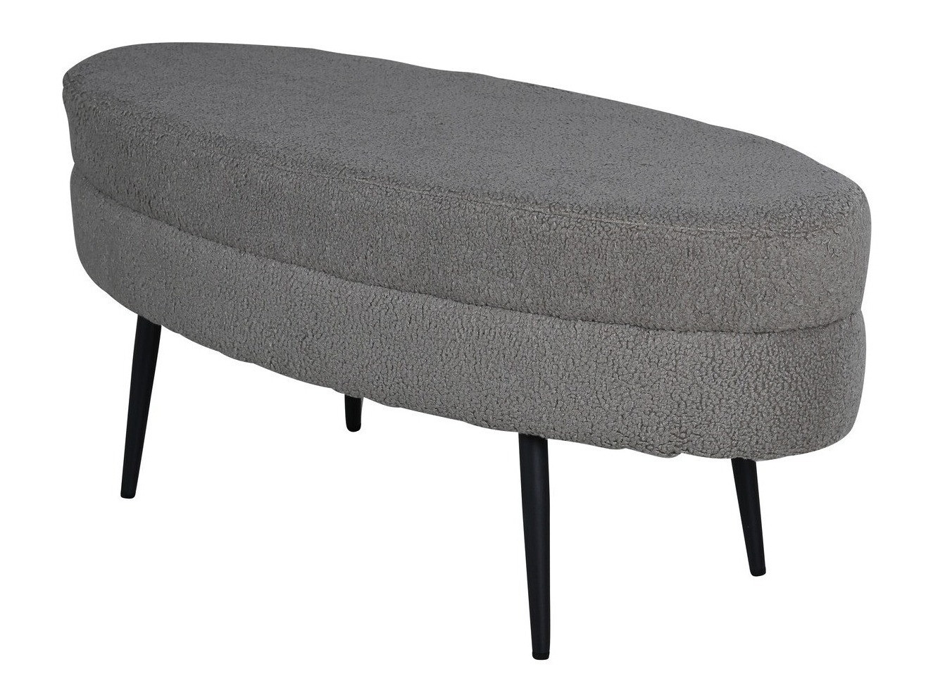 Banco estofado Dallas 2920 (Cinzento escuro + Preto)