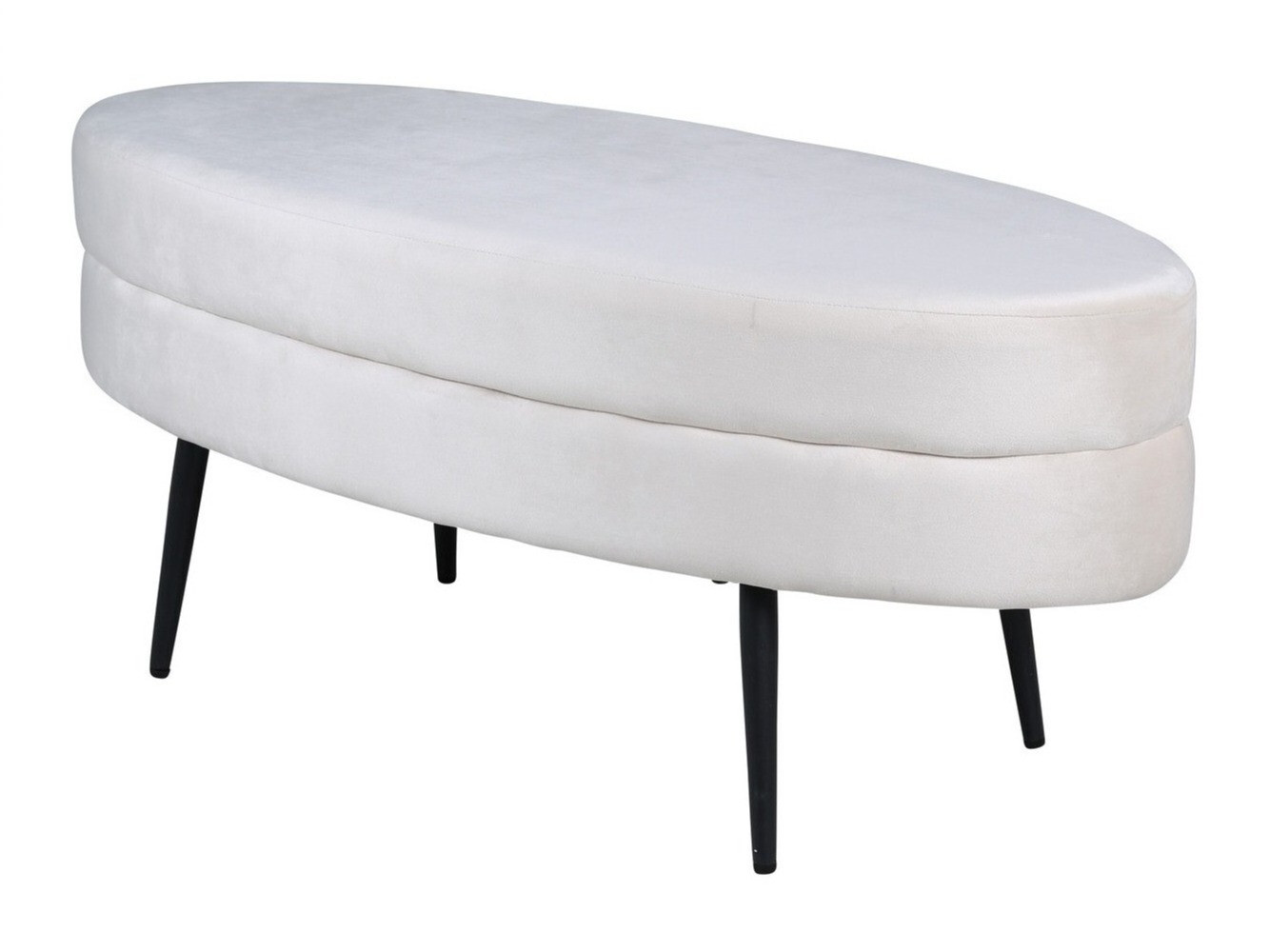 Banco estofado Dallas 2920 (Creme + Preto)