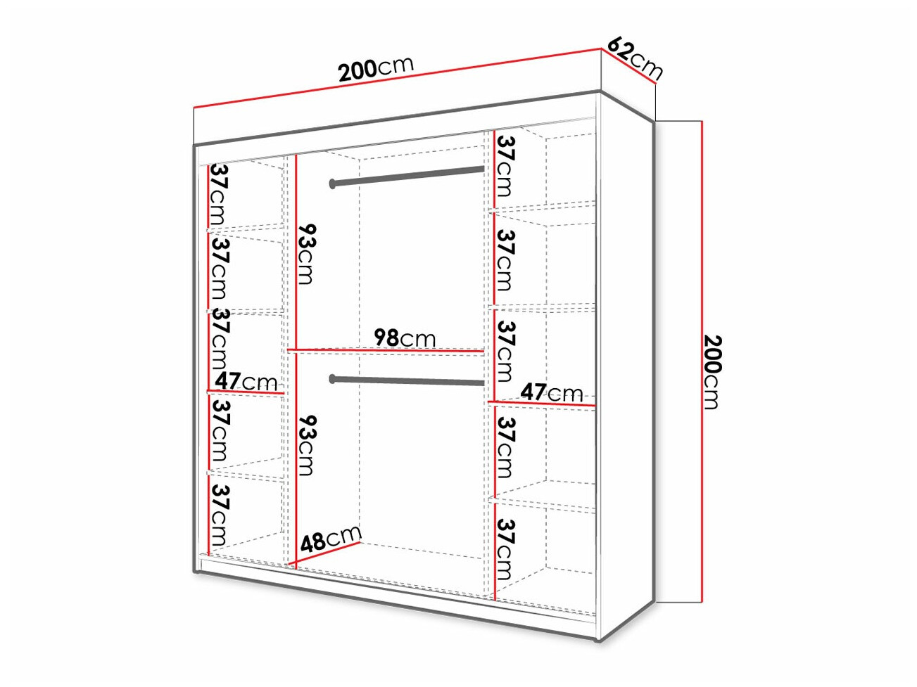Roupeiro Hartford 403 (Preto)
