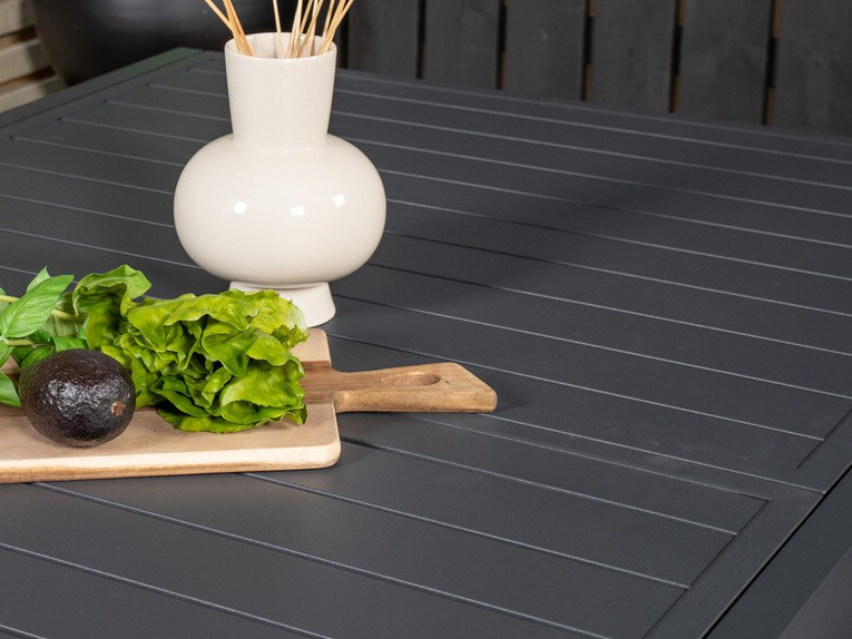 Conjunto de mesa e cadeiras Dallas 3783 (Cinzento + Preto)