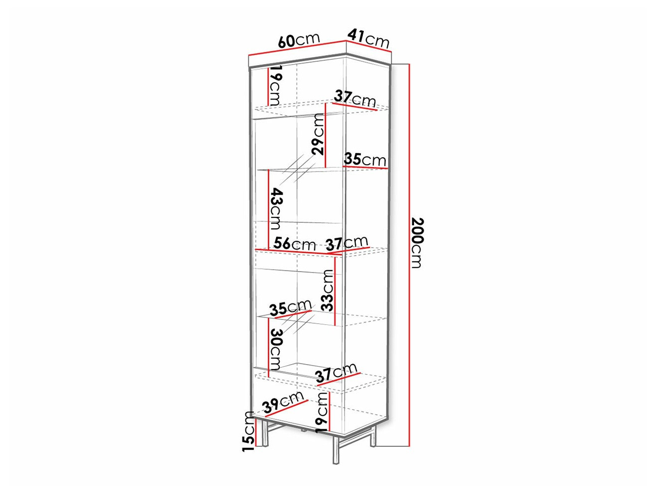 Estante Providence T104 (Marmore branco)