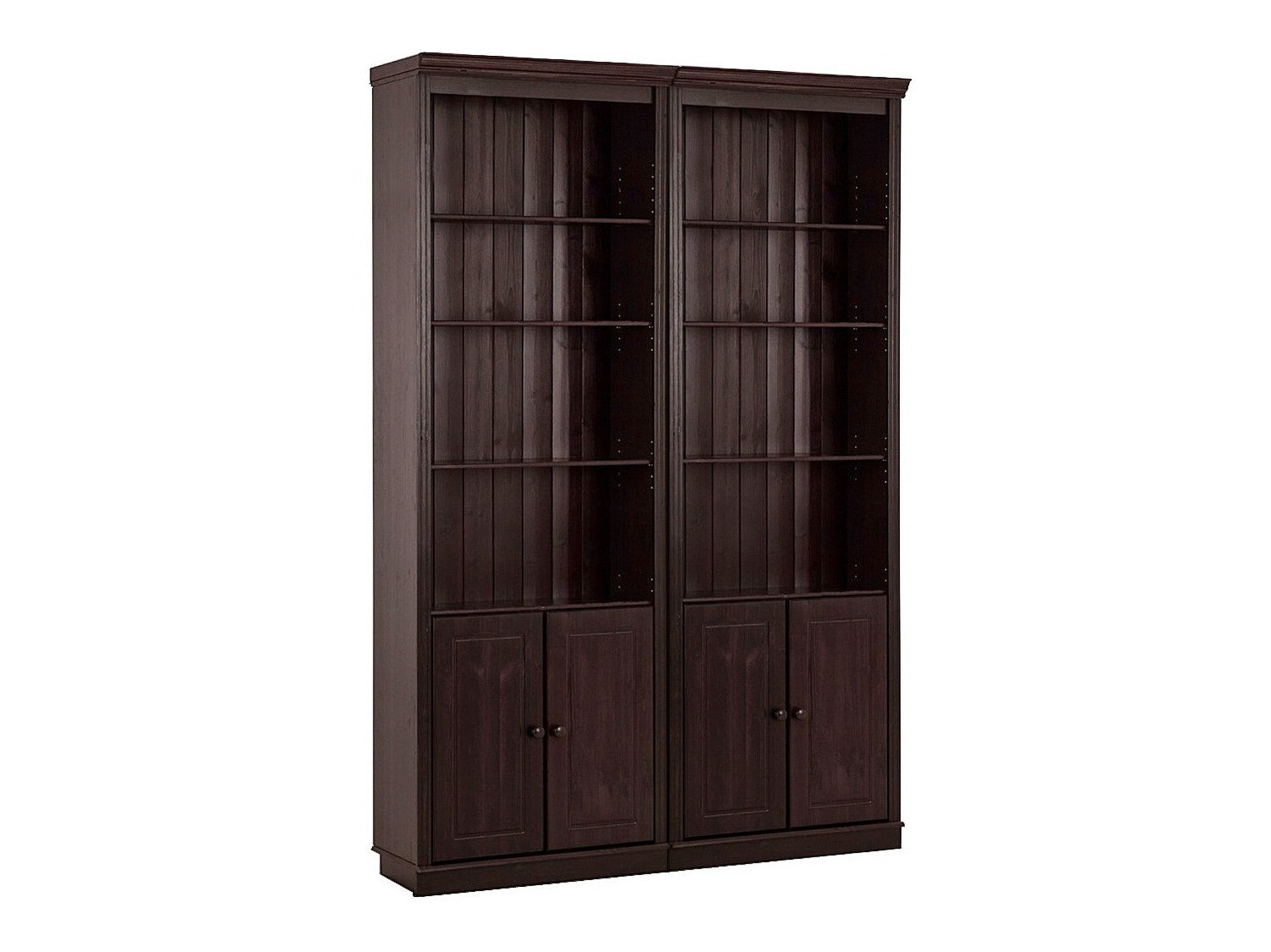 Conjunto de estante Saltoro 115 (Castanho escuro)