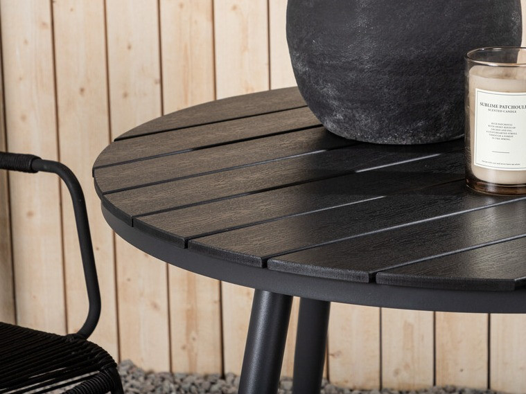 Conjunto de mesa e cadeiras Dallas 3784 (Preto)