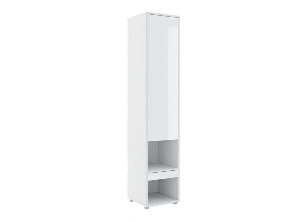 Estante Concept Lenart II (Branco + Branco brilhante)