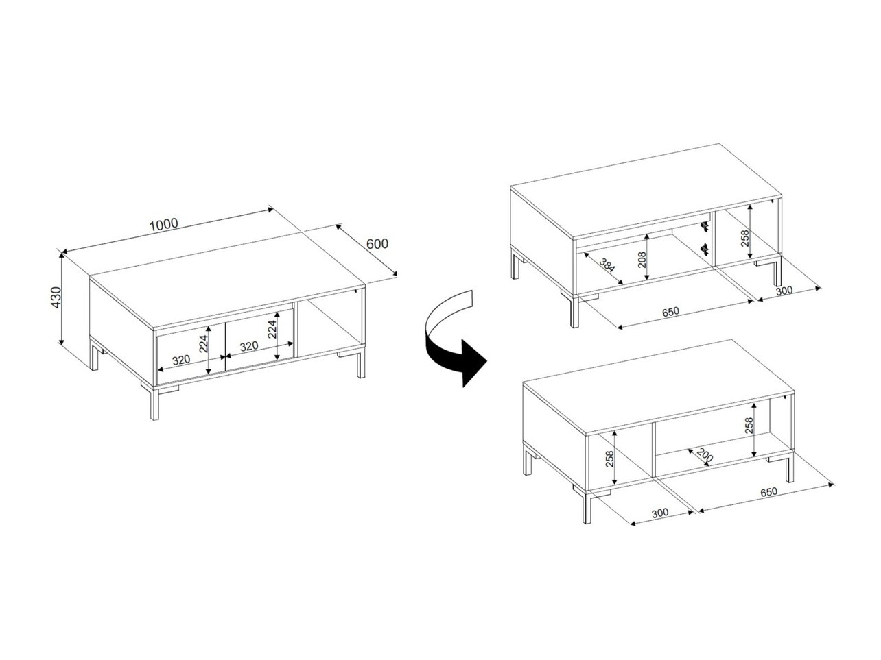 Mesa para revistas Findlay J106