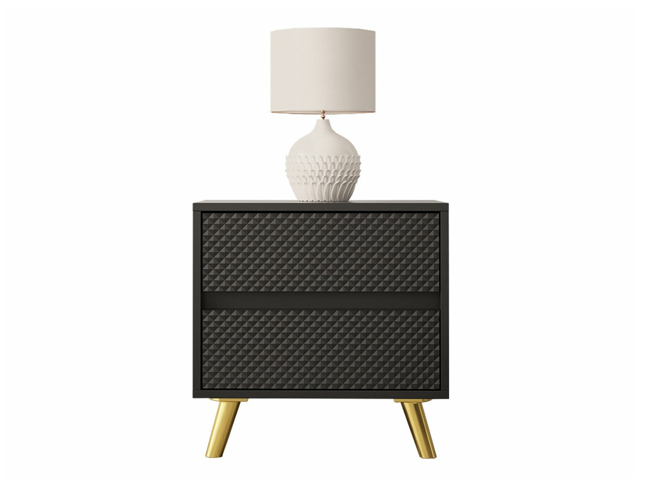 Mesa de cabeceira Merced 131 (Preto)