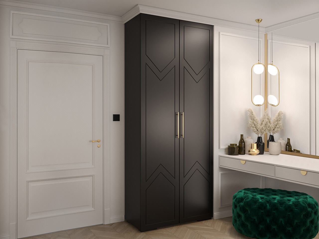 Roupeiro Hartford 411 (Preto)