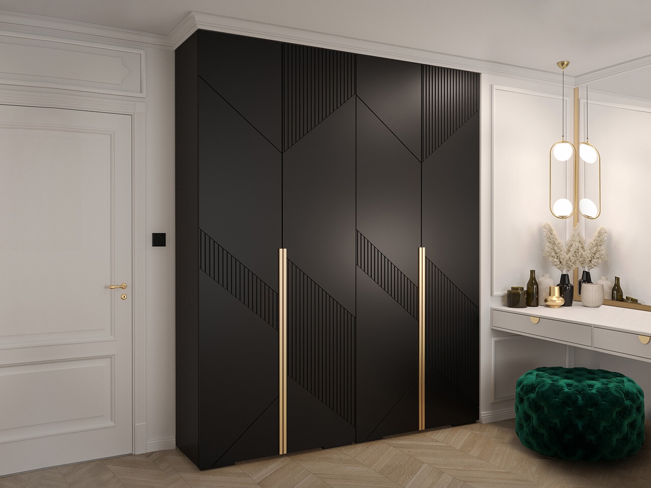 Roupeiro Hartford 420 (Preto)