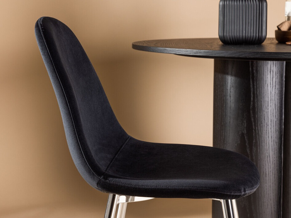 Cadeira Dallas 3820 (Preto + Prateado)