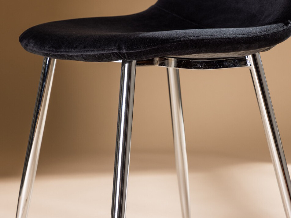 Cadeira Dallas 3820 (Preto + Prateado)