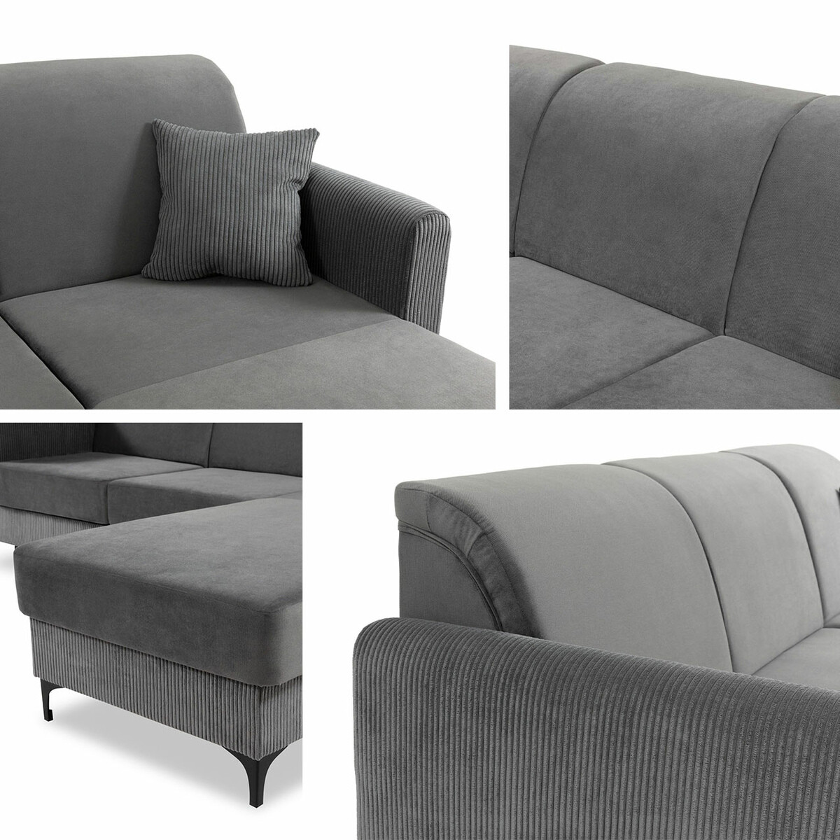 Sofá de canto Comfivo 176 (Poso 39 + Kronos 39)