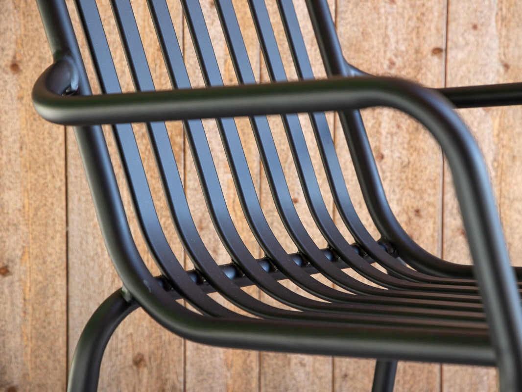 Cadeira para o exterior Dallas 3836 (Preto)