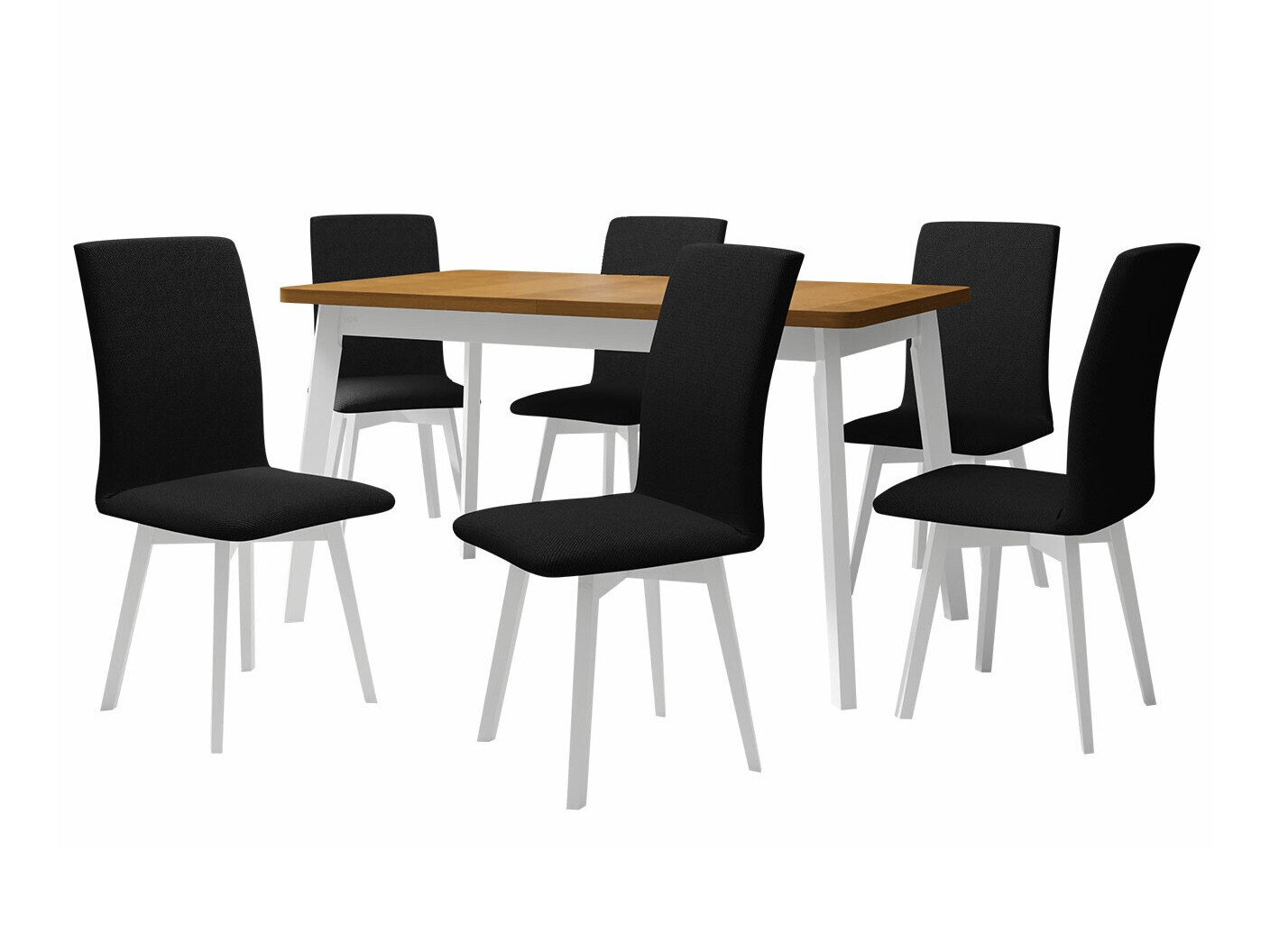 Conjunto para refeições Victorville 291 (Carvalho Grandson + Branco)