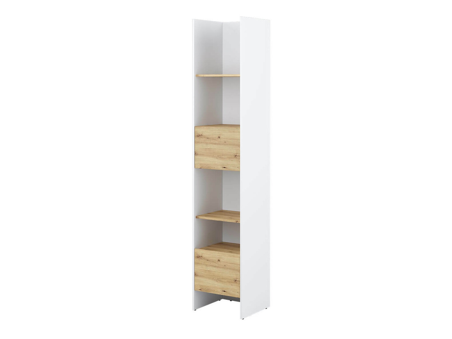 Estante Concept Lenart VI (Branco + Carvalho Artisan)