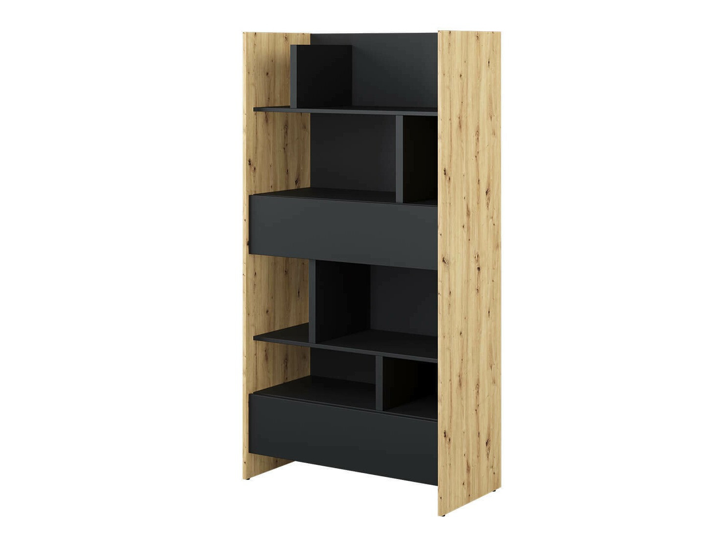 Estante Concept Lenart XI (Carvalho Artisan + Preto)