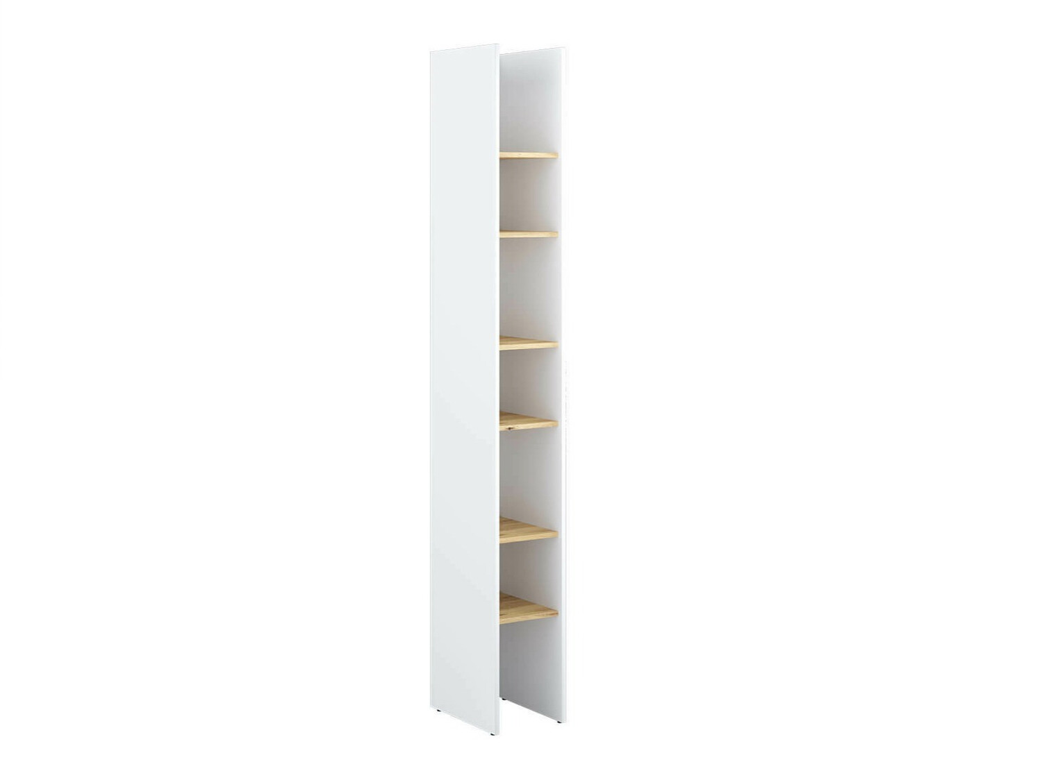 Estante Concept Pro Lenart VII (Branco + Carvalho Artisan)
