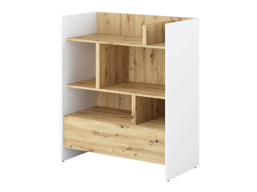 Estante Concept Pro Lenart VIII (Branco + Carvalho Artisan)