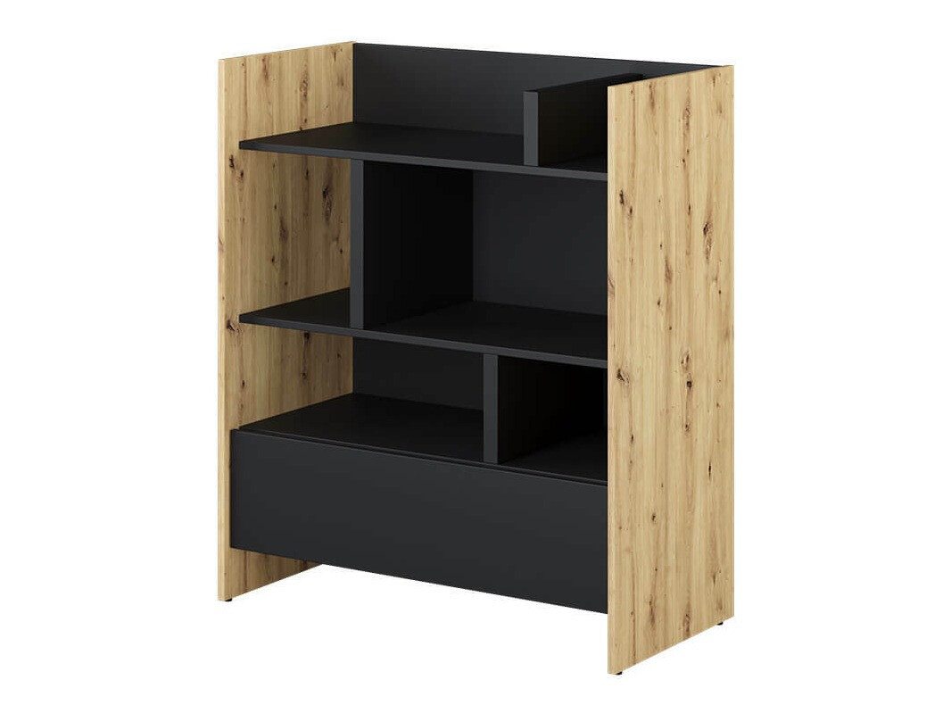 Estante Concept Pro Lenart VIII (Carvalho Artisan + Preto)