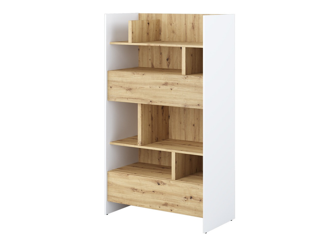 Estante Concept Pro Lenart X (Branco + Carvalho Artisan)