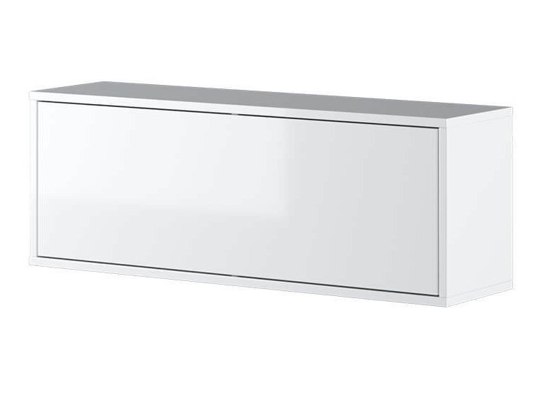 Armário suspenso Concept Lenart II (Branco brilhante + Branco)